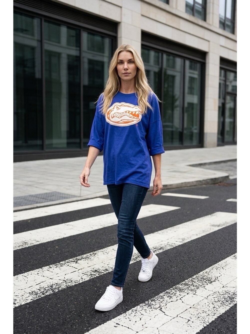 NWT Game Day Couture Women’s Size M Florida Gators 1/2 Sleeve Lightly Distressed